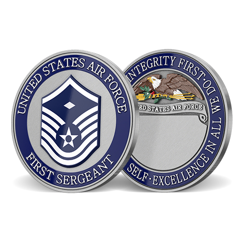 US Air Force Eerste Sergeant E-7 Challenge Coin