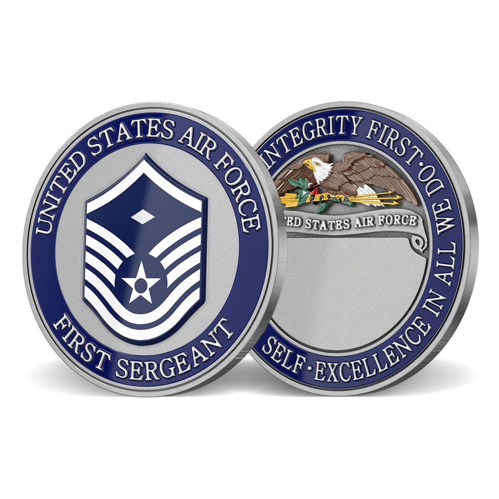 U.S. Air Force First Sergeant (E-7) Challenge Coin