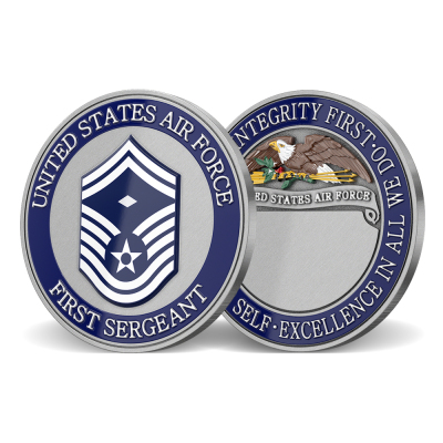 US Air Force First Sergeant E-8 Custom Coin