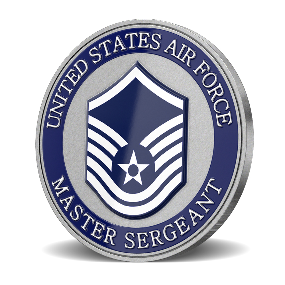 US Air Force Master Sergeant Challenge Coins