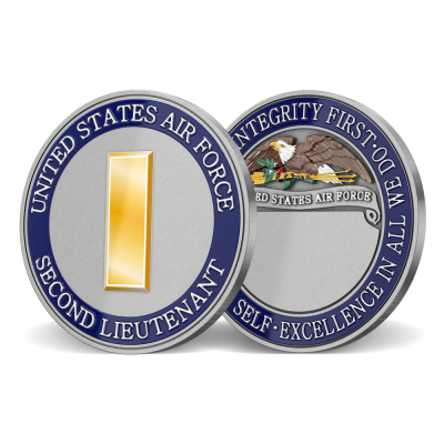 US Air Force Second Lieutenant Challenge Coins