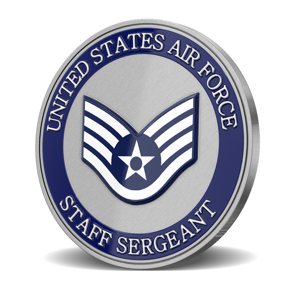 U.S. Air Force Staff Sergeant Custom Challenge Coin