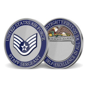 US Air Force Staff Sergeant Custom Challenge Coins