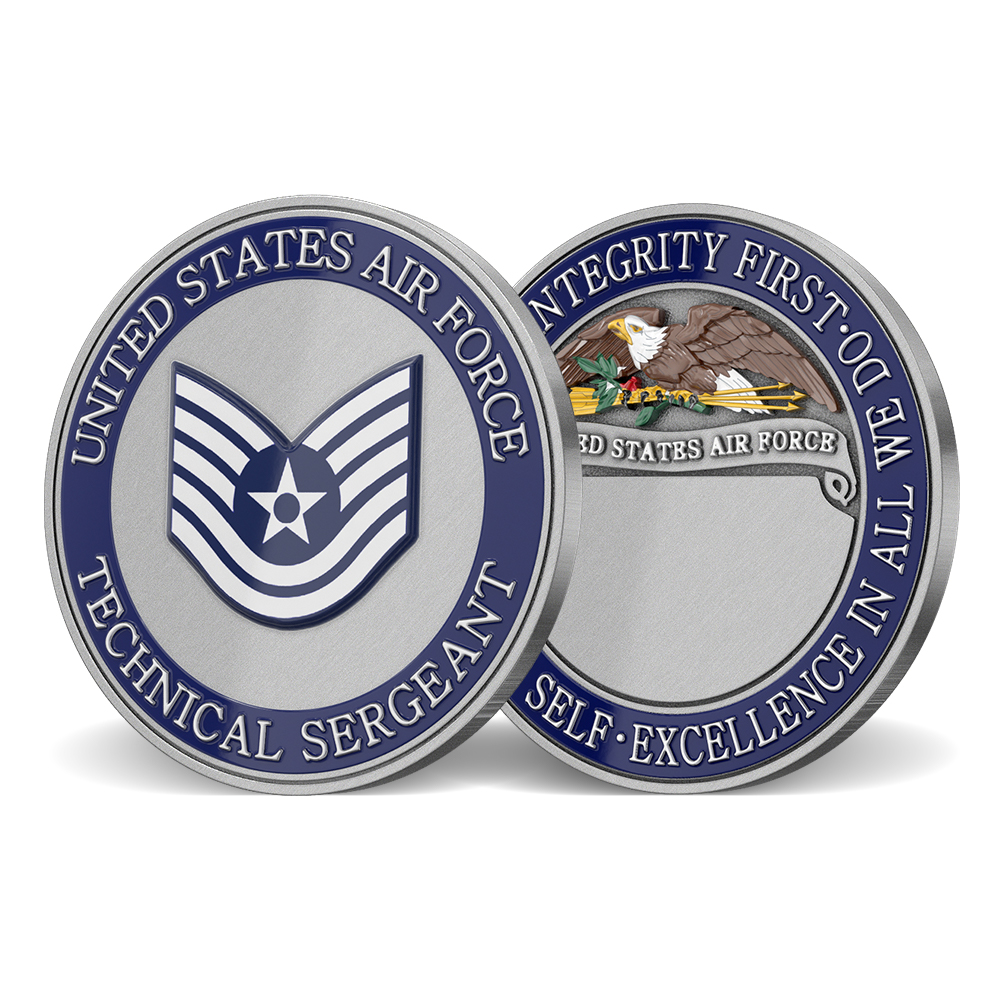 U.S. Air Force Technical Sergeant Challenge Coins