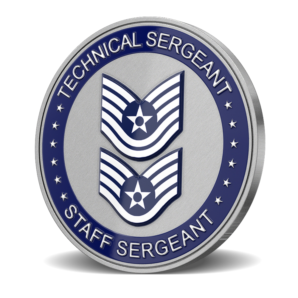 U.S. Air Force Technical Sergeant Staff Sergeant Challenge Coins