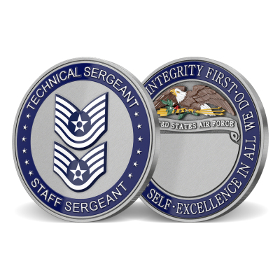 US Air Force Technical Sergeant Staff Sergeant Custom Coins