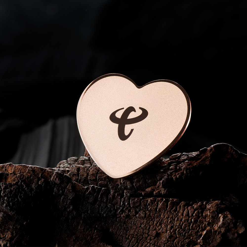 Heart Metal Professional Name Badges