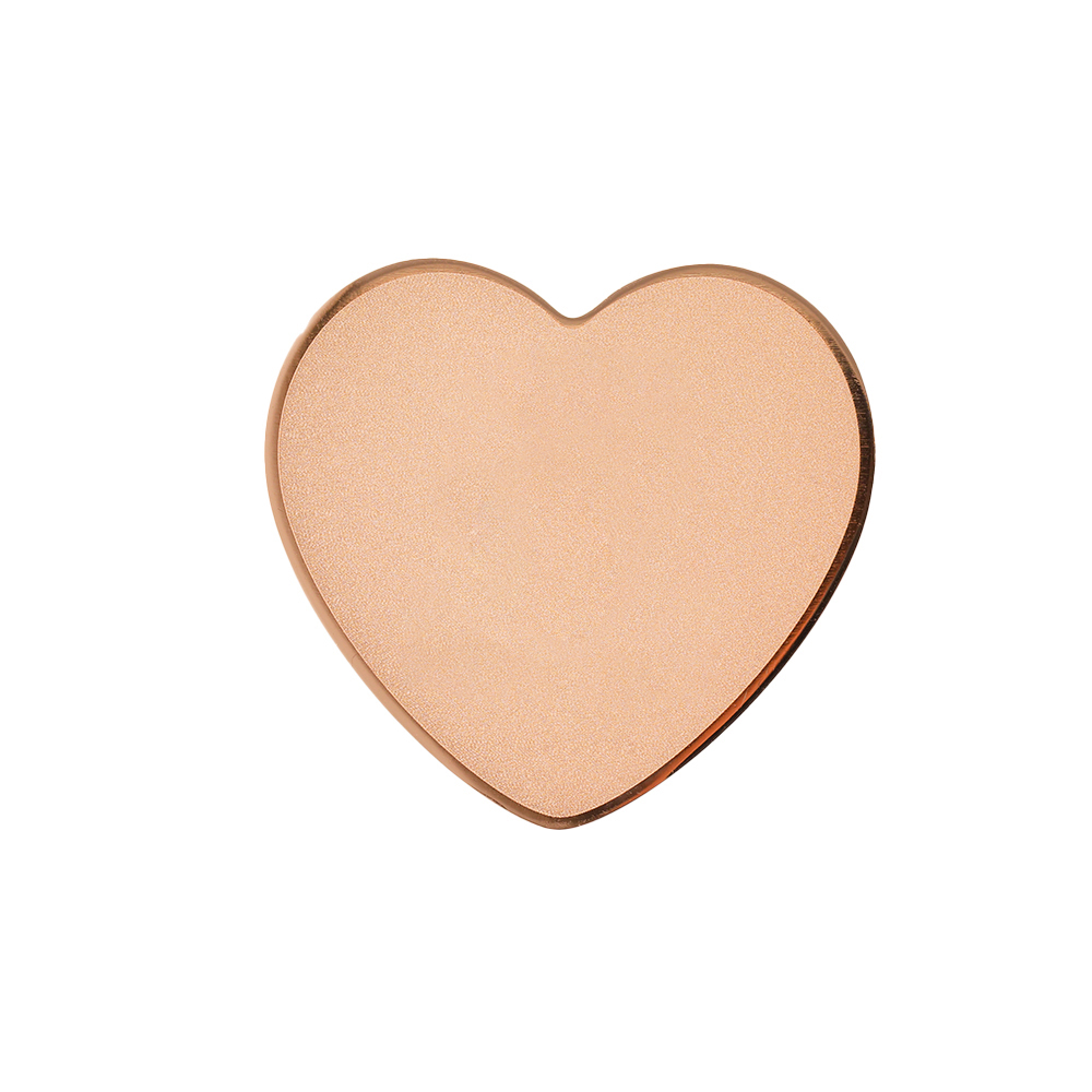 Heart Metal Professional Name Badges Rose Gold