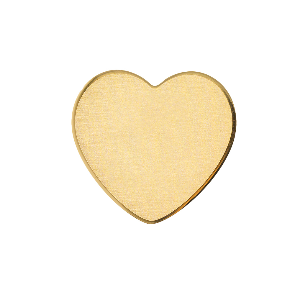 Heart Metal Professional Name Badges Glod