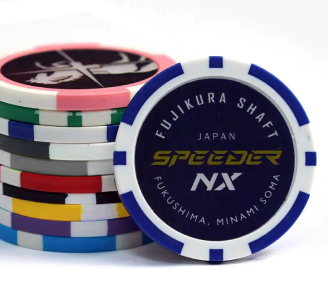 8 Stripe Custom Logo Chips - Direct Print 