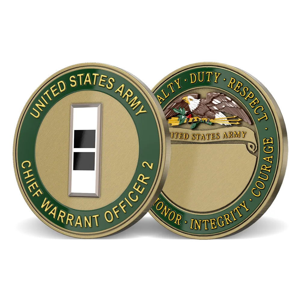 U.S. Army Chief Warrant Officer 2 Challenge Coins 