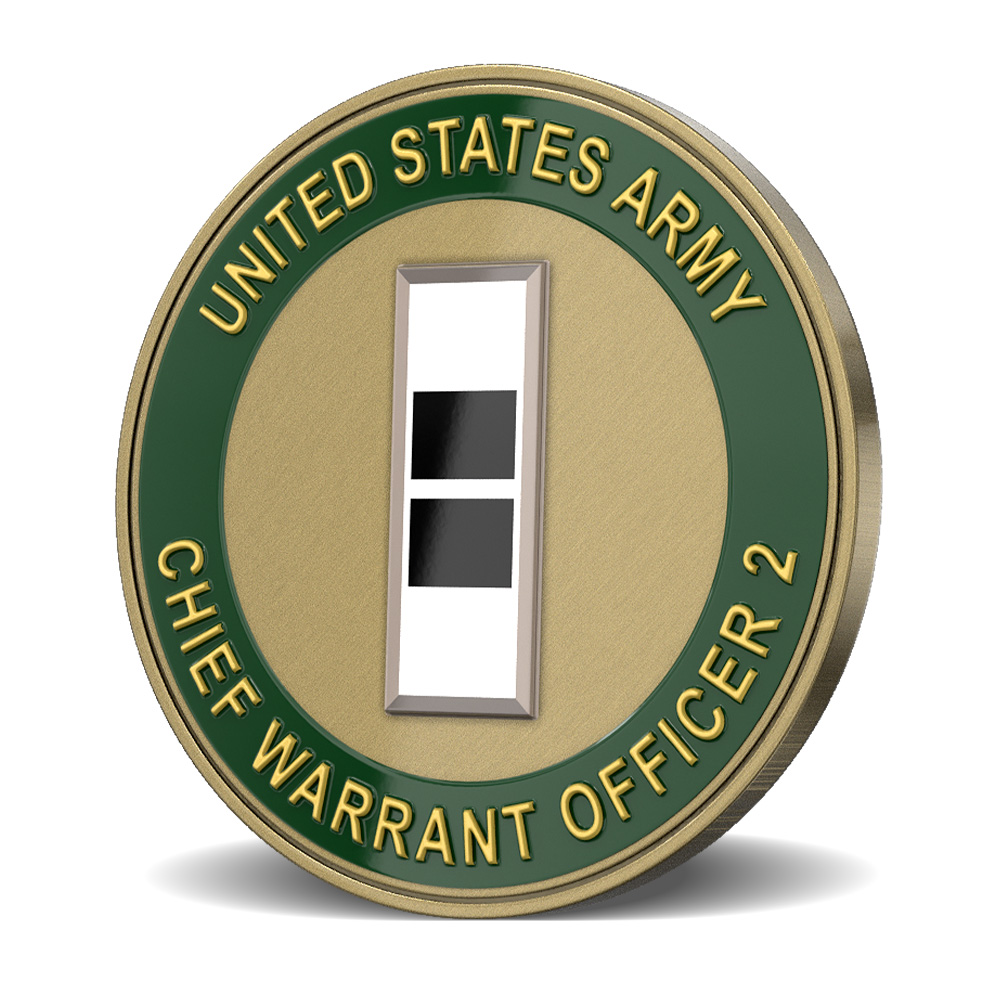 U.S. Army Chief Warrant Officer 2 Challenge Coins 