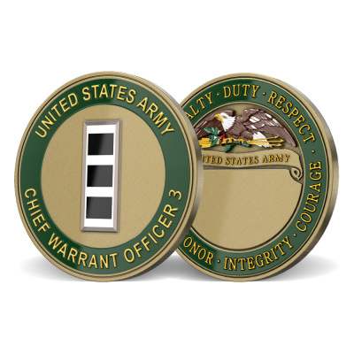 U.S. Army Chief Warrant Officer 3 Challenge Coins