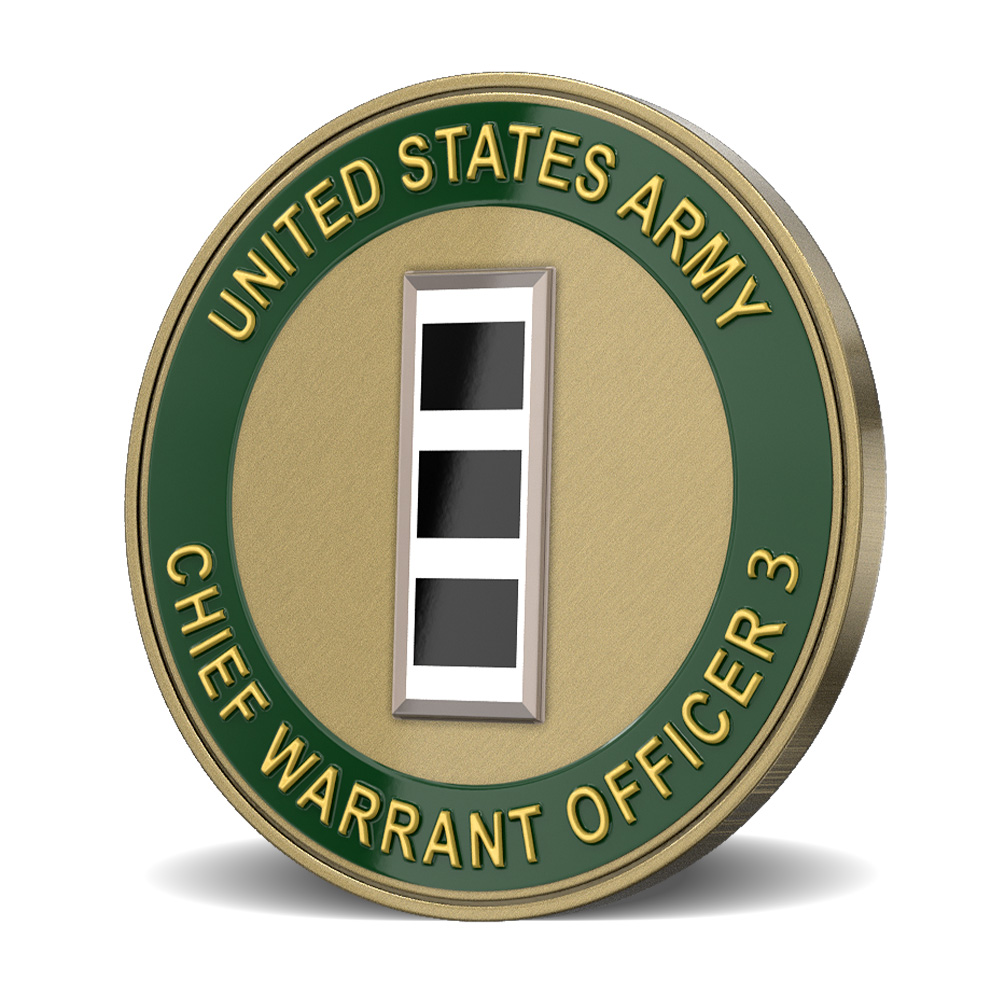U.S. Army Chief Warrant Officer 3 Challenge Coins 