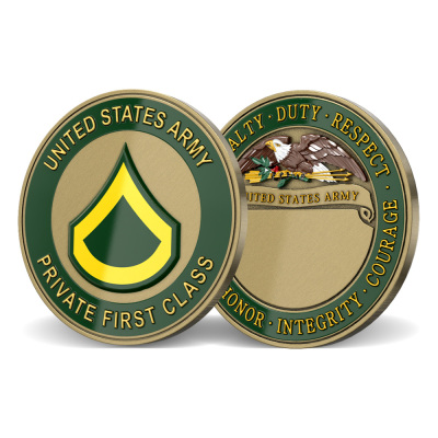 US Army Private First Class Coins