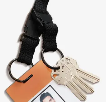 Breakaway Lanyard with Metal Key Ring