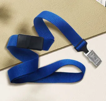 Breakaway Lanyard with Metal Bulldog Clip
