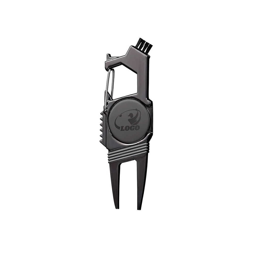 Multi-Function Golf Repair Gift Set Black with Logo Multi-Function Golf Repair Gift Set Black with Logo