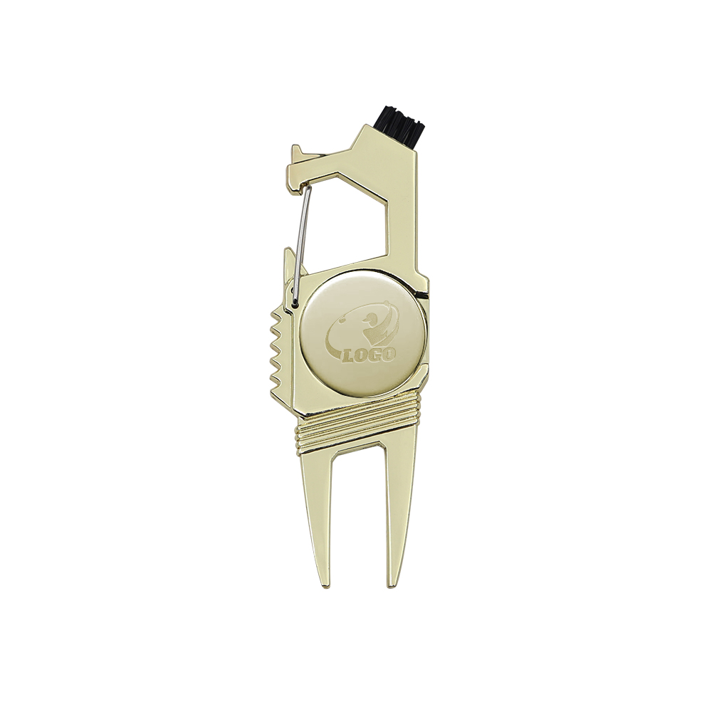 Multi-Function Golf Repair Gift Set Gold with Logo Multi-Function Golf Repair Gift Set Gold with Logo