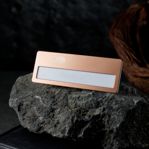 Elegant Color Steel Custom Name Tags With Logo