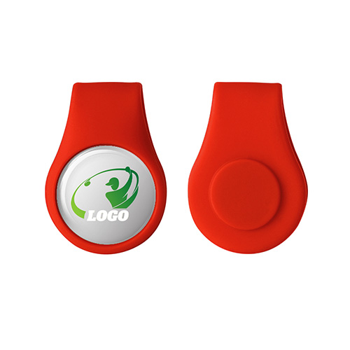 Golf Silicone Cap Clip with Ball Markers