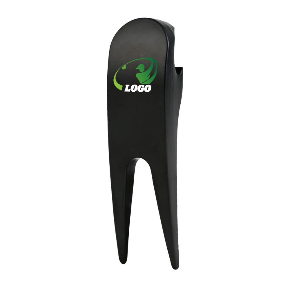 Elegant Golf Divot Tool with Ball Marker Set for Gift Giving Black with Logo Elegant Golf Divot Tool with Ball Marker Set for Gift Giving Black with Logo
