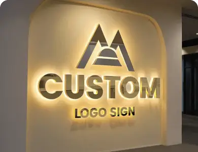 3D Metal Backlit Sign