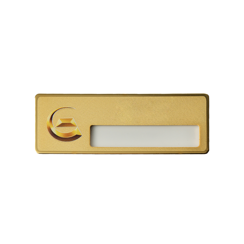 Luxury Stainless Steel Custom Name Badges Front