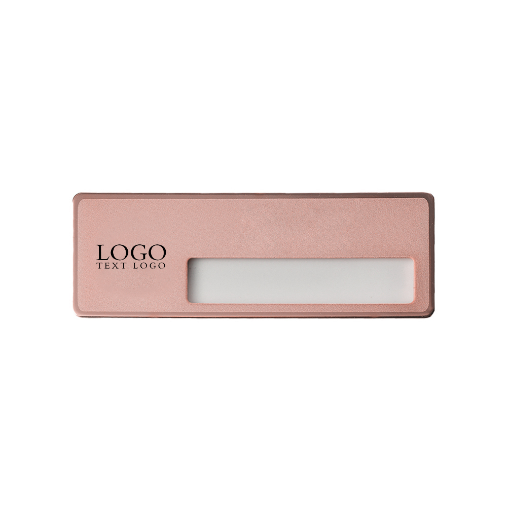 Luxury Stainless Steel Custom Name Badges Rose Gold