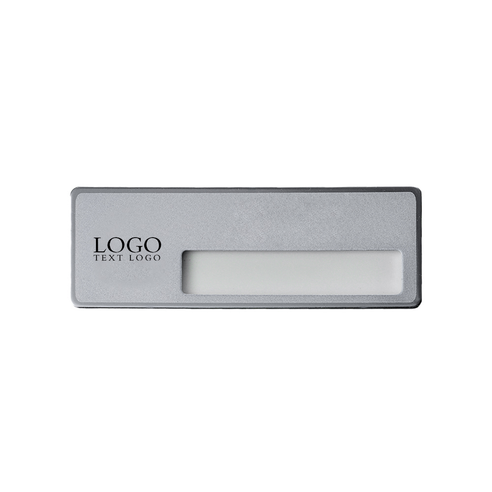 Luxury Stainless Steel Custom Name Badges Sliver