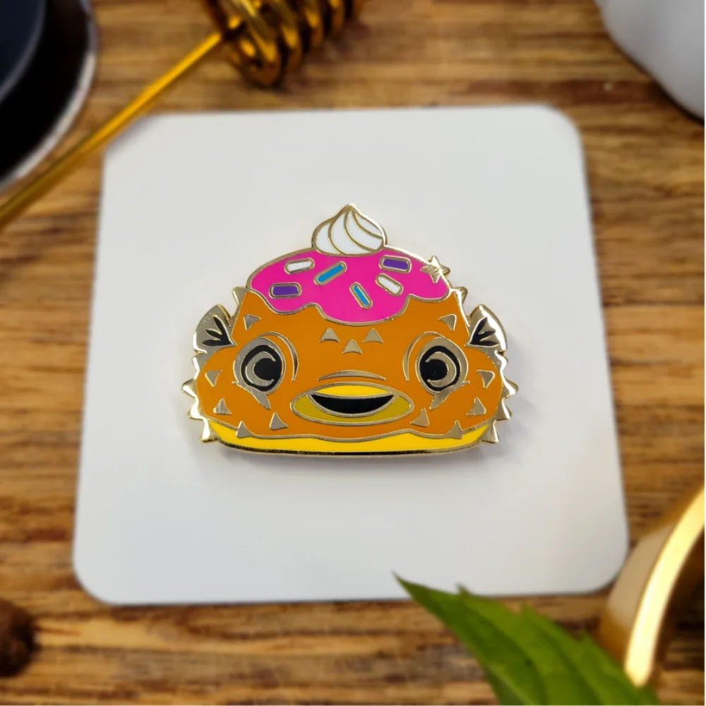Cream Puff - Hard Enamel Pin Cream Puff - Hard Enamel Pin