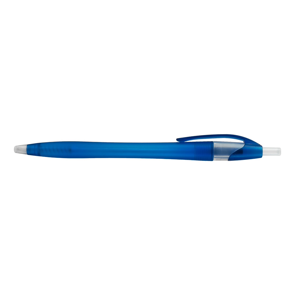 Customized Frosty Slimster Retractable Pen - FROSTED BLUE