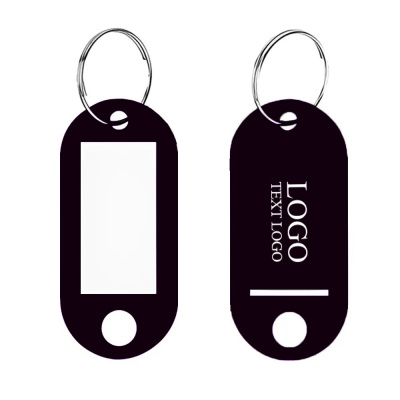 Advertising Plastic Key Tags With Label Window