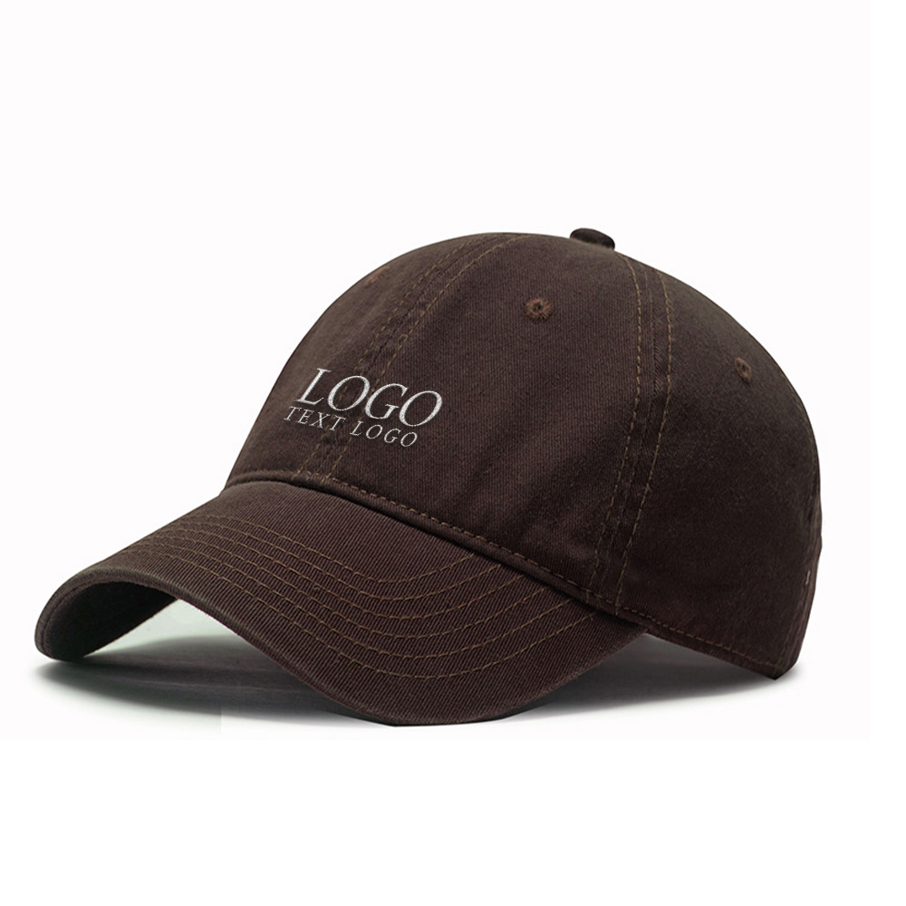 Casual Classic Custom Hat Brown with Logo