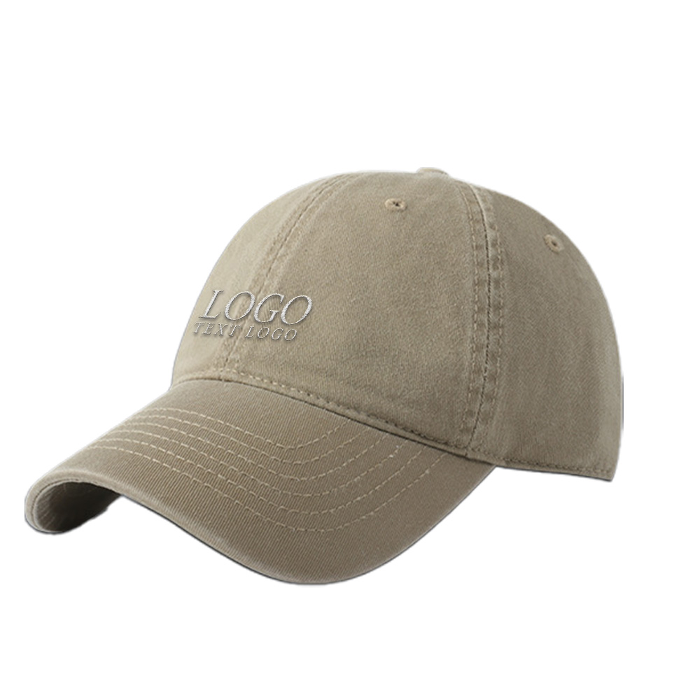 High-end Simple Custom Hat Khaki with Logo