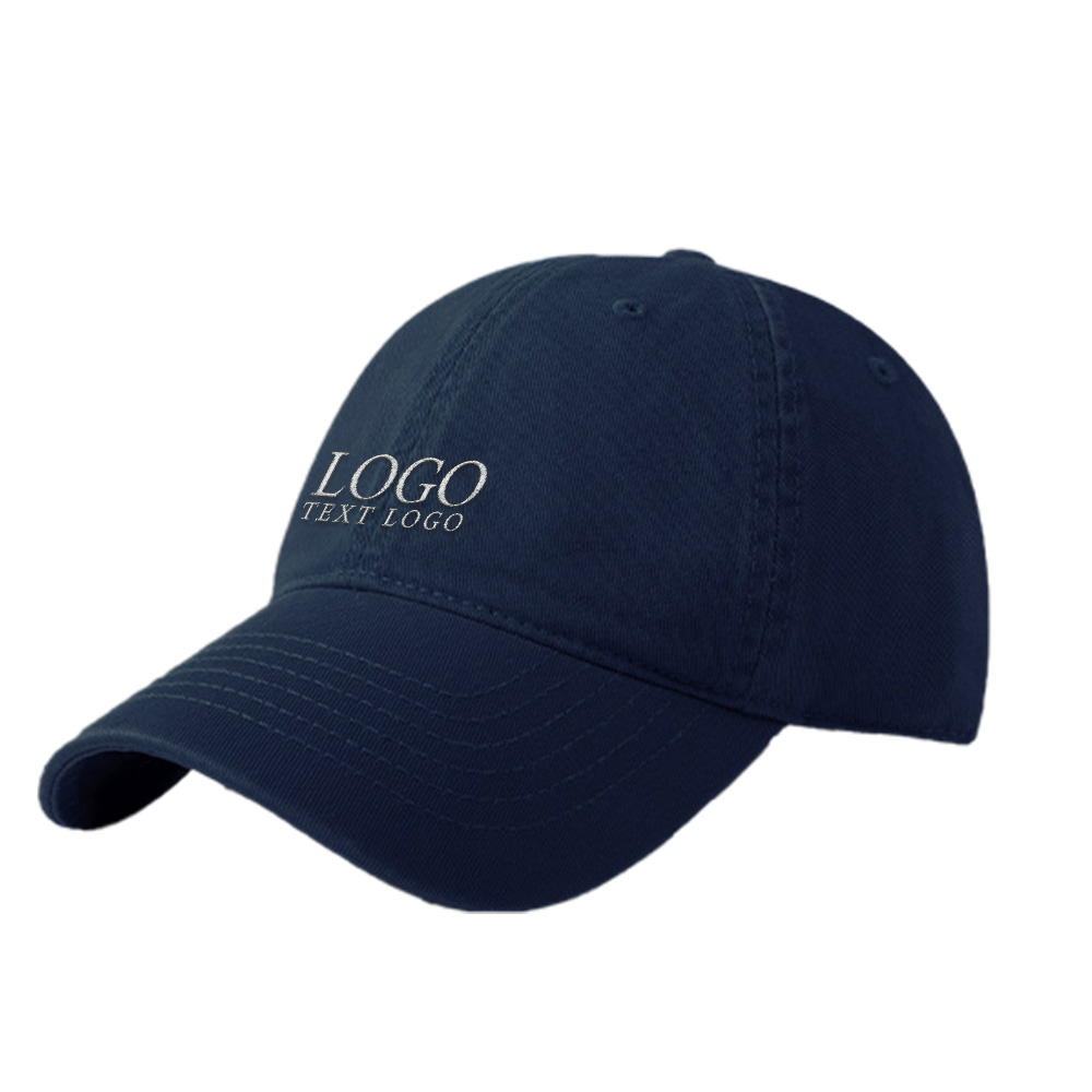 High-end Simple Custom Hat Navy Blue with Logo