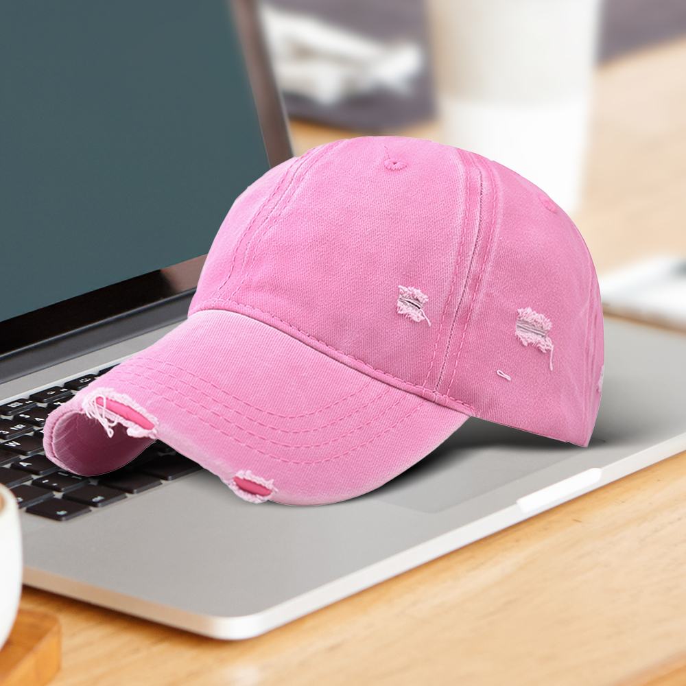 Personalized Ripped Distressed Custom Hat in Life