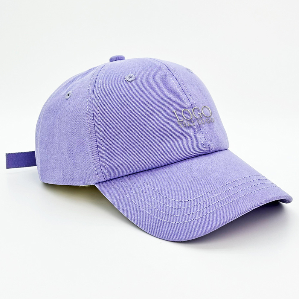Simple Versatile Custom Dad Hat Purple with Logo