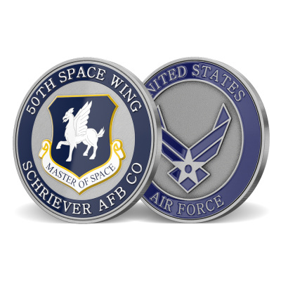 50th Space Wing Schriever AFB Custom Challenge Coins