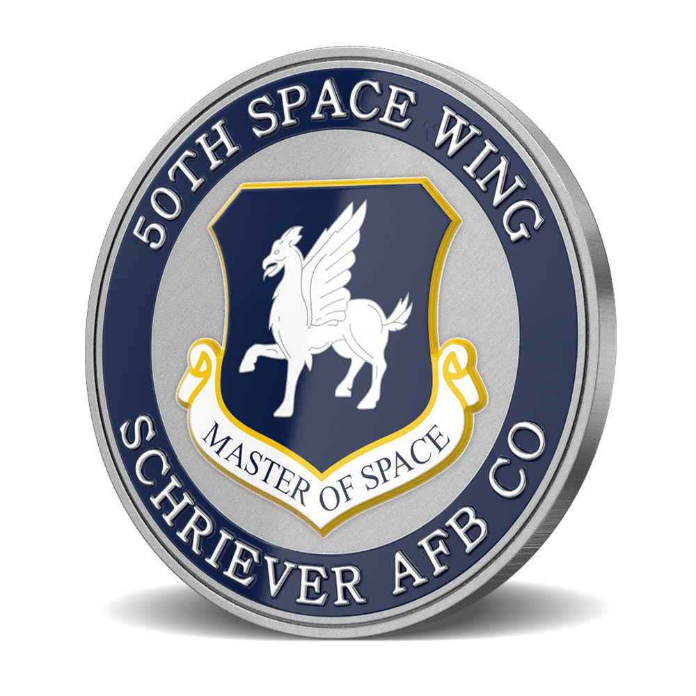 50th Space Wing Schriever AFB Custom Challenge Coins