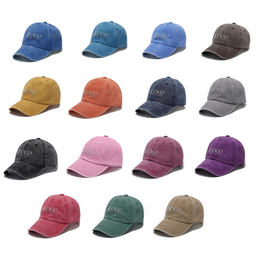 Custom Retro Washed Hat All Colors