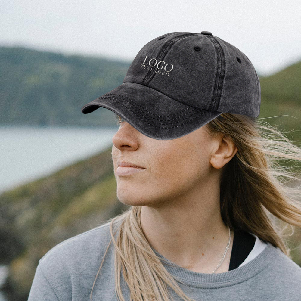 Custom Retro Washed Hat in Life