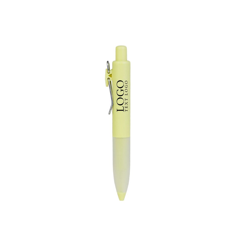 Customized High-value Short Chubby Pens with Yellow