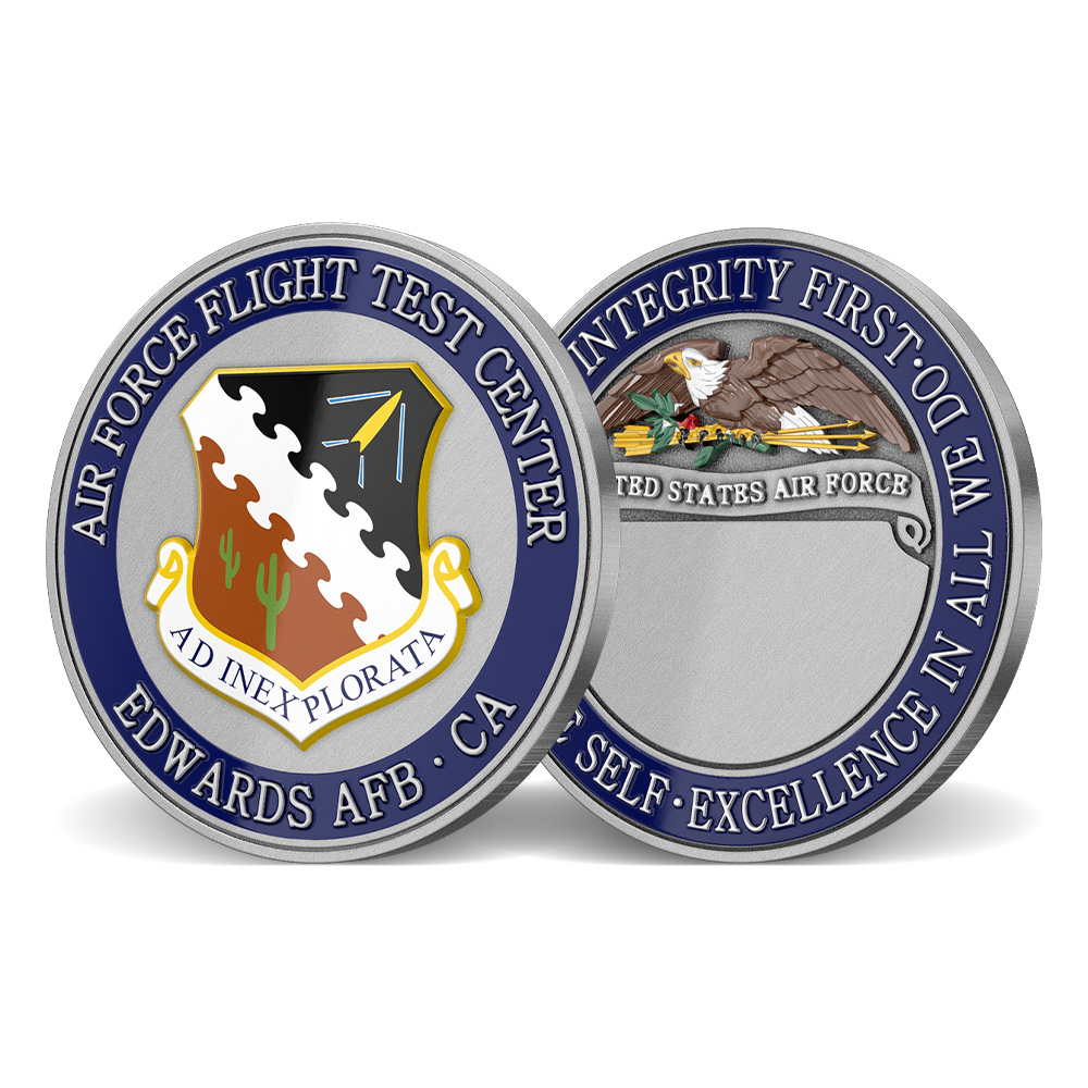 Edwards AFB Custom Challenge Coin