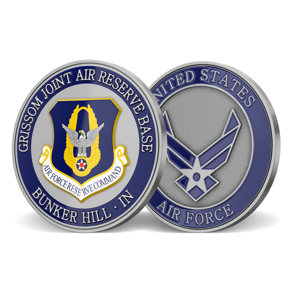Grissom Joint Air Reserve Base Custom Challenge Coin