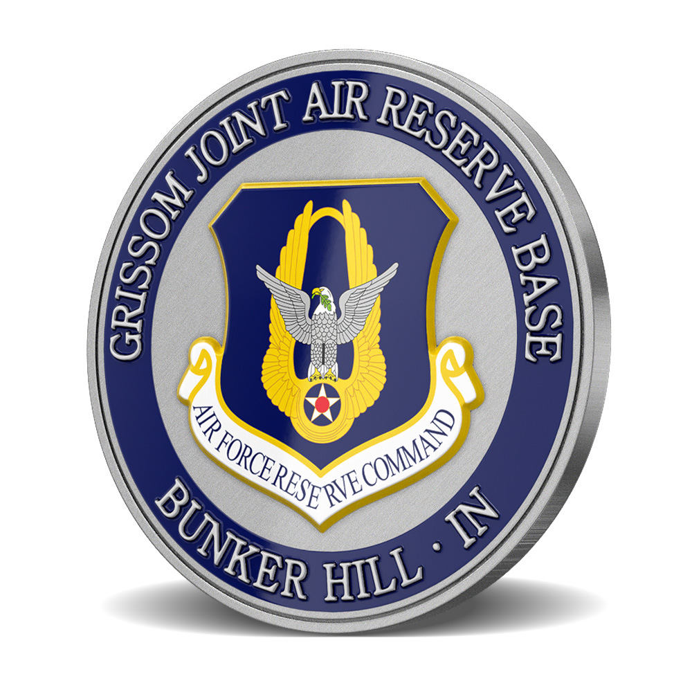 Grissom Joint Air Reserve Base Custom Challenge Coins