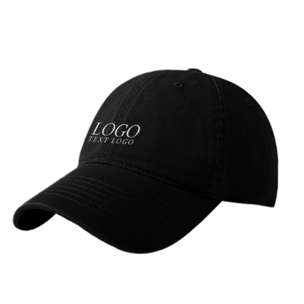High-end Simple Custom Hat Black with Logo