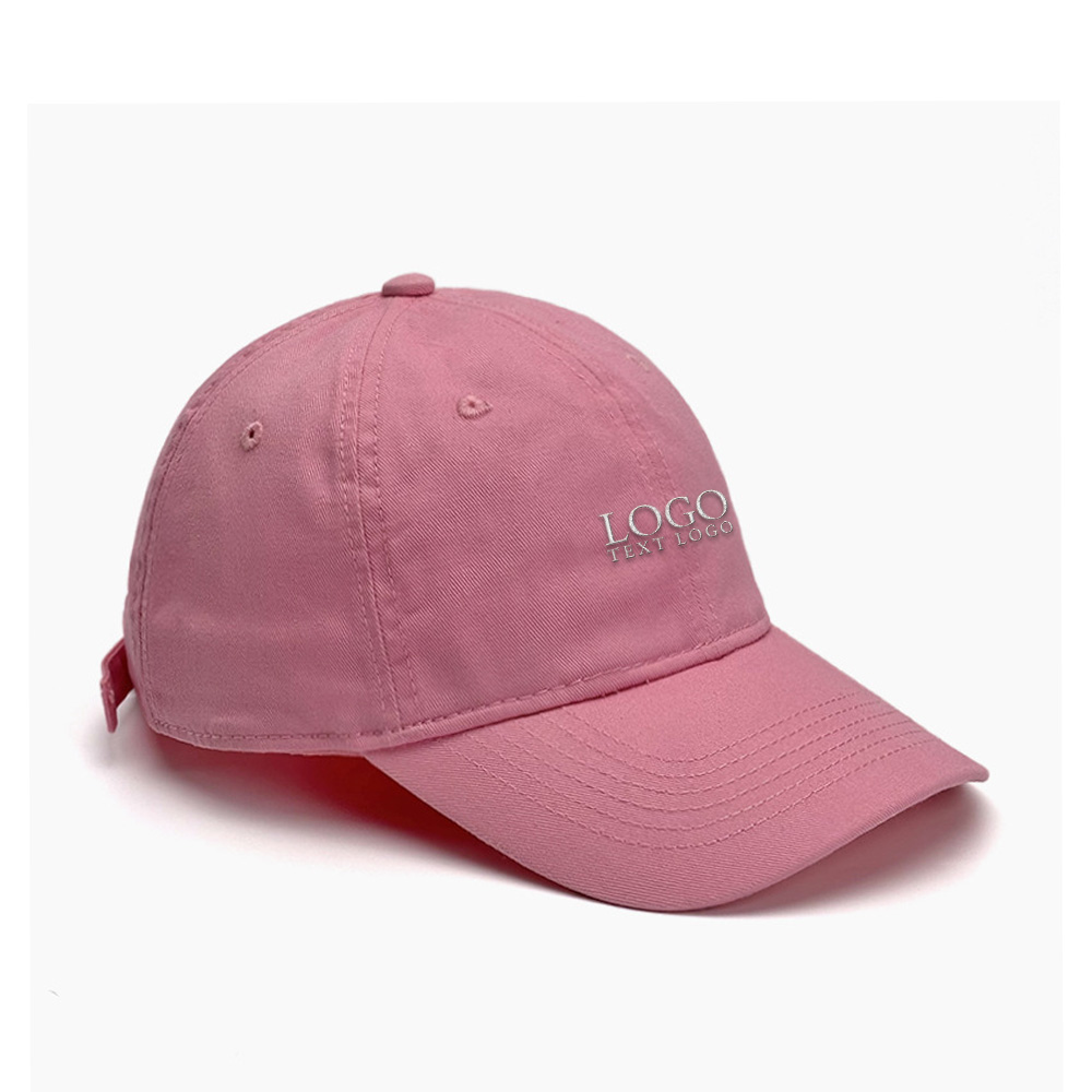 High-end Simple Custom Hat Pink with Logo