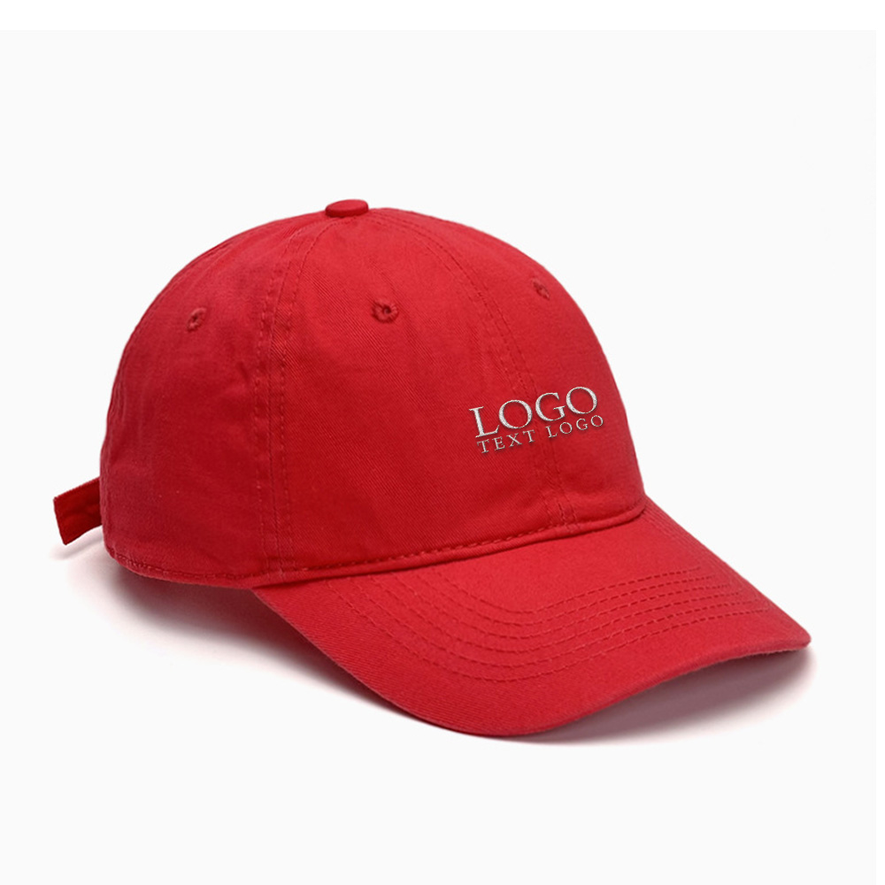 High-end Simple Custom Hat Red with Logo