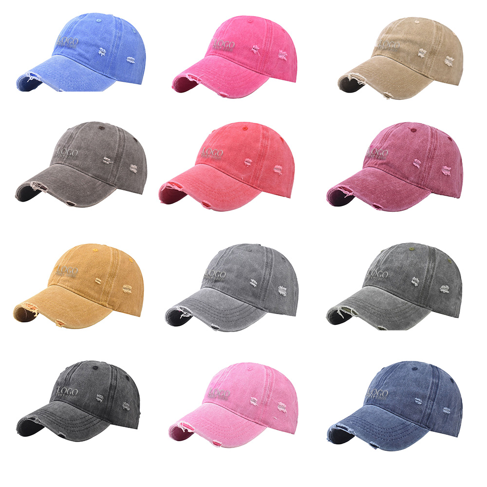 Personalized Ripped Distressed Custom Hat All Colors